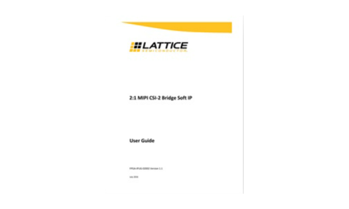 2: 1 MIPI CSI-2 Bridge Soft IP