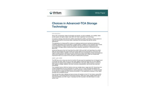 Keuzes in Advanced - TCA opslagtechnologie