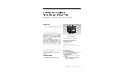 Teller roterende ventilator San Ace 92 9cra Type