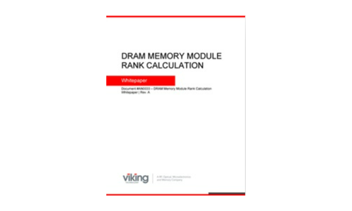 DRAM -geheugenmodule Rangberekening