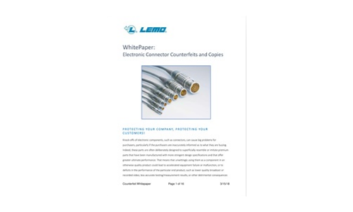 Elektronische connector vervalsingen en kopieën