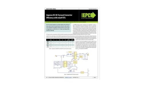 Verbeter de efficiëntie van DC-DC voorwaartse converter met Egan FET