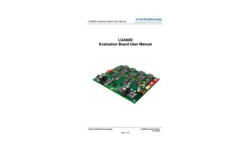 LGA80D Evaluation Board Gebruikershandleiding