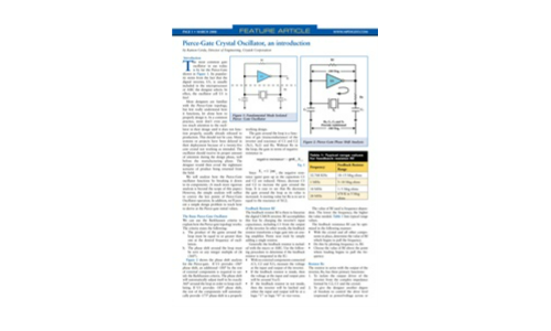 Pierce-gate crystal-oscillator, een inleiding