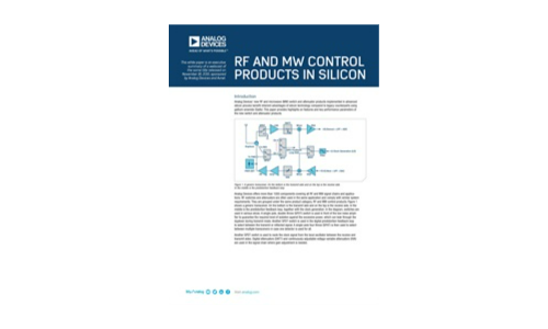 RF- en MW -besturingsproducten in silicium