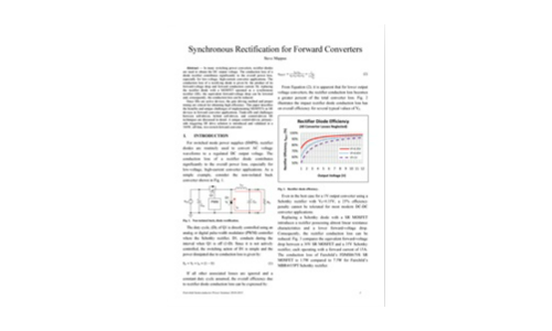 Synchrone rectificatie voor voorwaartse converters