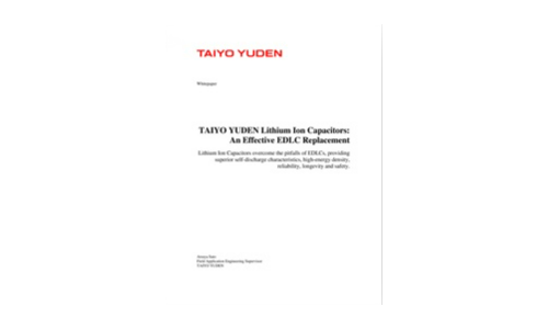 Taiyo Yuden Lithium Ion Condensatoren: een effectieve EDLC -vervanging