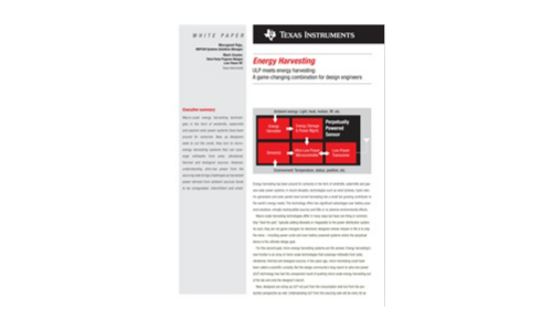 ULP ontmoet Energy Harvesting: een game-veranderende combinatie voor ontwerpingenieurs