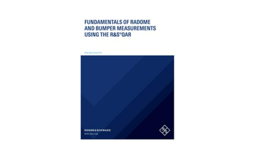 Witboek: Fundamentals of Radome and Bumper -metingen met behulp van de R & S®qar